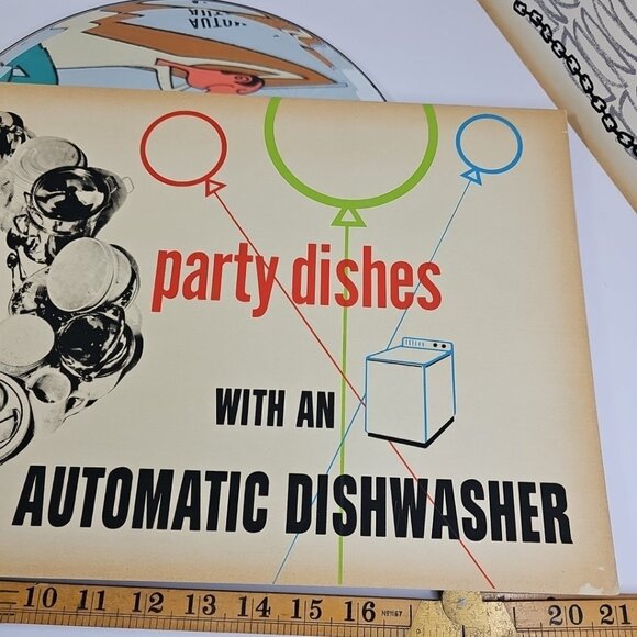 Vintage Advertising Signs 1950s - Buy A Dishwasher - Picture 6 of 15